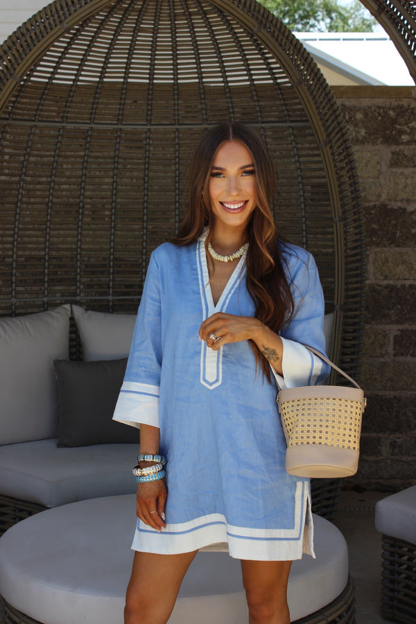 harper-baby-blue-mini-dress at Sophia's StyleApparel & Accessories > Clothing > Dresses > Short Dresses-1